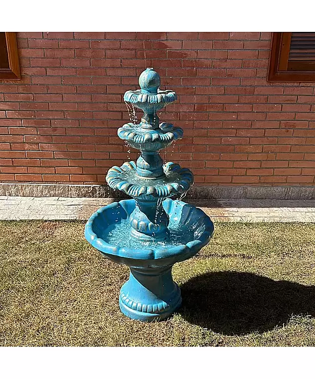 imagem do produto Chafariz para Jardim 4 Pratos 135cm - FC012BP Paisagismo Sofisticado