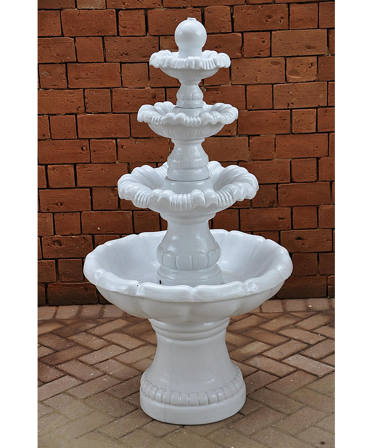 imagem do produto Chafariz para Jardim 4 Pratos Cimento 135cm - FC012 Eleg�ncia e Movimento