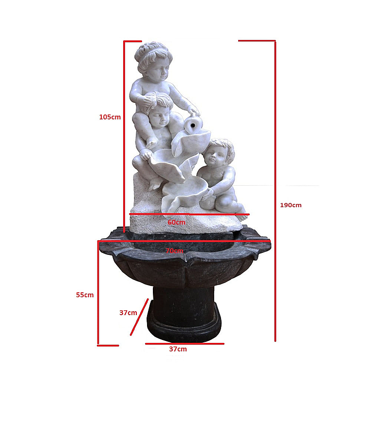 imagem do produto Chafariz para Jardim Meninos 190cm - FML022