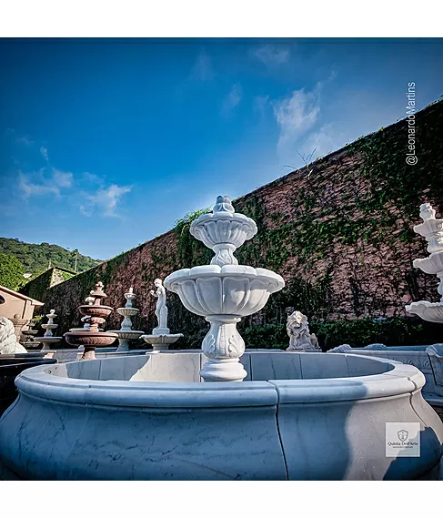 imagem de Chafariz Roma Mármore Branco 180cm - FMP390