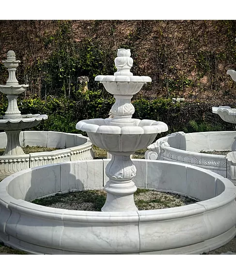 imagem de Chafariz Roma Mármore Branco 180cm FMP390 | Quinta Dellarte