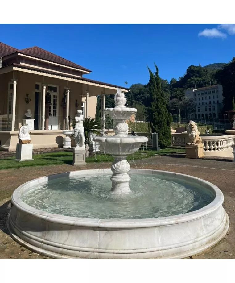 imagem de Chafariz Roma Mármore Branco 180cm - FMP390 Quinta Dellarte