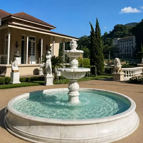 imagem de Chafariz Roma Mármore Branco 180cm - FMP390 Quinta Dellarte