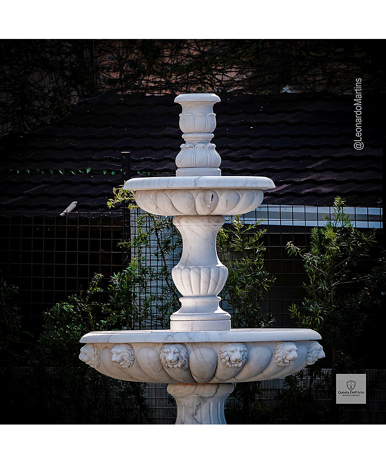 imagem do produto Chafariz Venezia em M�rmore Branco 290cm - FMP368 | Eleg�ncia e Sofistica��o