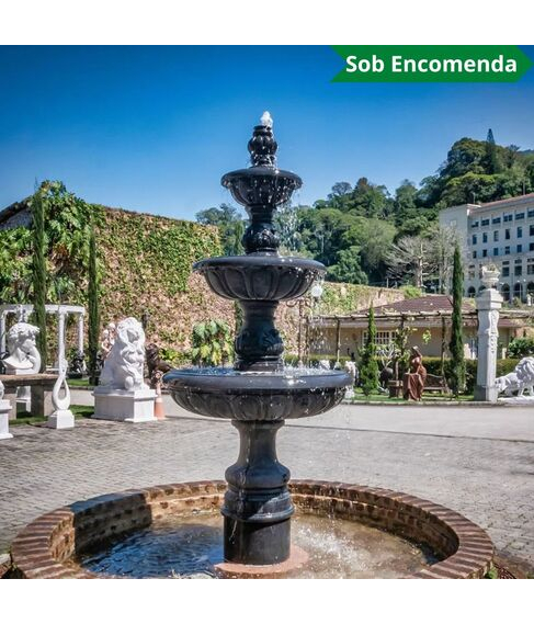 imagem de Chafariz Verona com Lago Mrmore Preto 285cm - FMP369