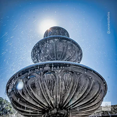 imagem de Chafariz Verona com Lago Mármore Preto 285cm - FMP369 Estilo Clássico e Refinado
