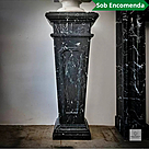 imagem do produto Coluna B�rgamo em M�rmore Preto 100cm VRMP359 Elegante para Decora��o e Projetos de Luxo 