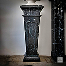 imagem do produto Coluna B�rgamo em M�rmore Preto 100cm VRMP359 Elegante para Decora��o e Projetos de Luxo 
