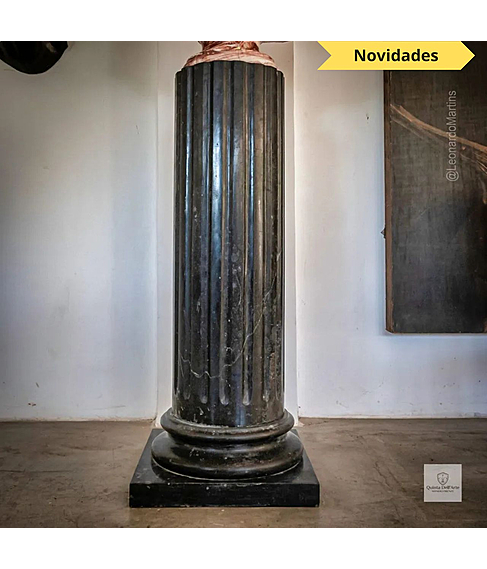imagem de Coluna Bolzano em Mrmore Preto 100cm - VRMP352
