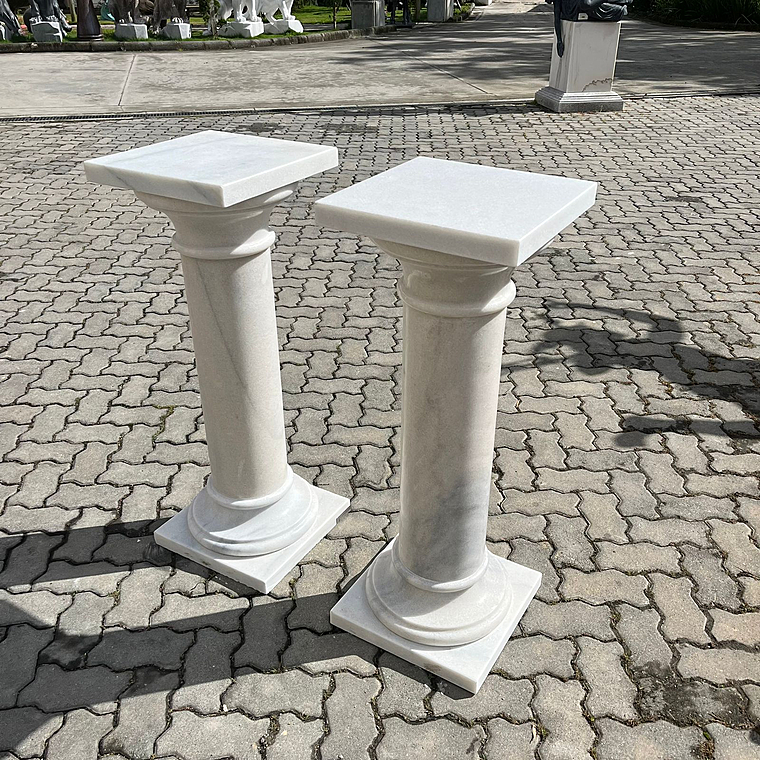 imagem do produto Coluna em M�rmore Branco 103cm VRMP431 Eleg�ncia Cl�ssica