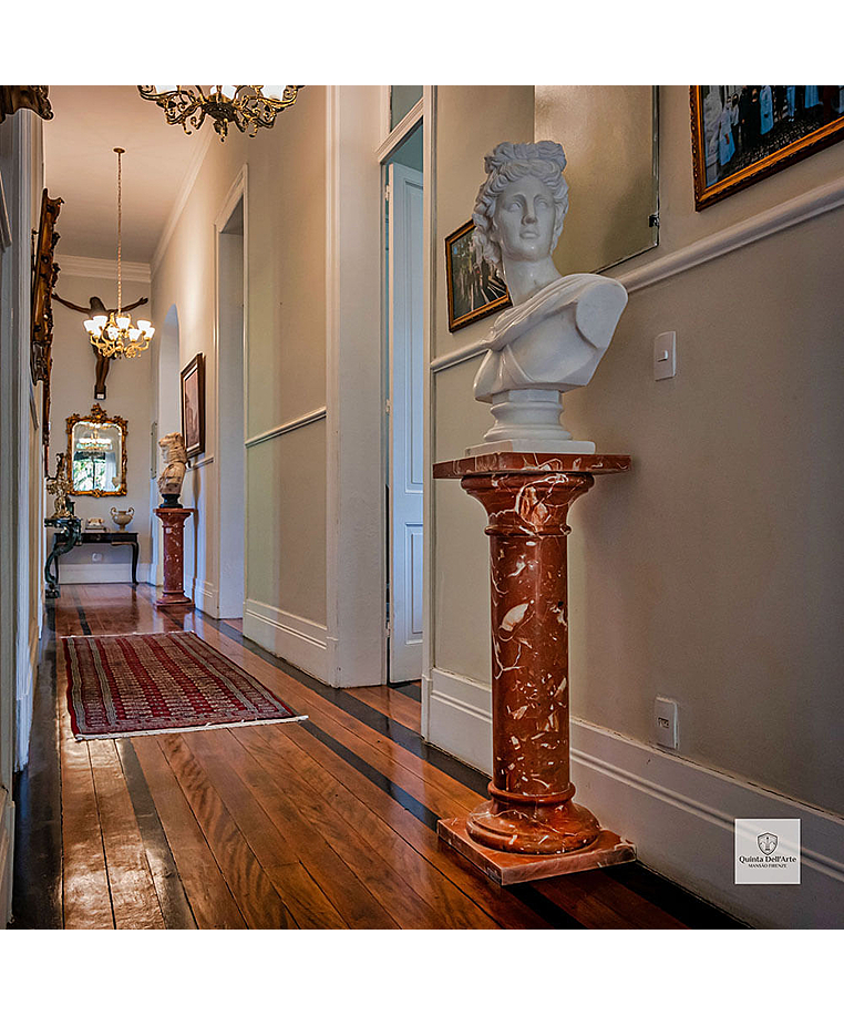 imagem do produto Coluna em M�rmore Rosso 103cm  VRMP342 Elegante para Projetos Arquitet�nicos de Luxo 