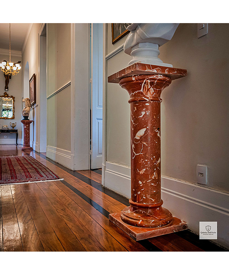 imagem do produto Coluna em M�rmore Rosso 103cm  VRMP342 Elegante para Projetos Arquitet�nicos de Luxo 