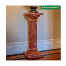 imagem do produto Coluna em M�rmore Rosso 103cm  VRMP342 Elegante para Projetos Arquitet�nicos de Luxo 