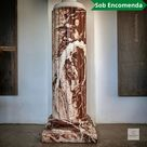 imagem do produto Coluna Foggia em M�rmore Vermelho 100cm VRMP351 Escultural para Projetos de Luxo