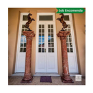 imagem do produto Coluna Lisa em M�rmore Vermelho 200cm VRMP338 Para Projetos Monumentais de Luxo 