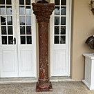 imagem do produto Coluna Lisa em M�rmore Vermelho 200cm VRMP338 Para Projetos Monumentais de Luxo 