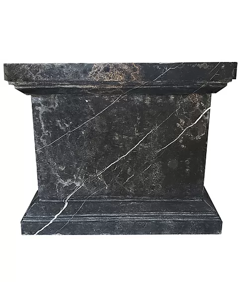imagem de Conjunto com 4 Bases em Mármore Preto 50cm VRMP236 Para Projetos Sofisticados 