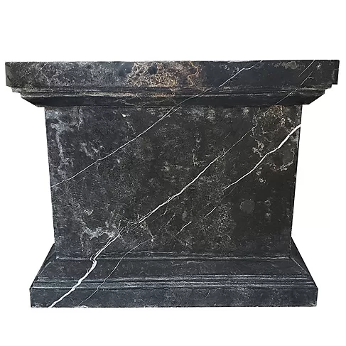 imagem de Conjunto com 4 Bases em Mármore Preto 50cm VRMP236 Para Projetos Sofisticados 