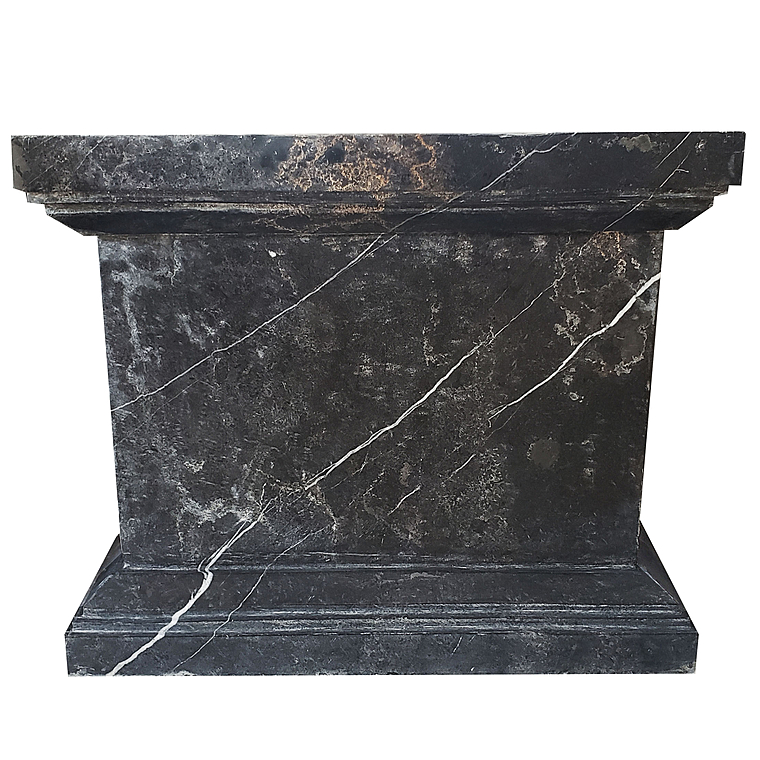imagem do produto Conjunto com 4 Bases em M�rmore Preto 50cm VRMP236 Para Projetos Sofisticados 