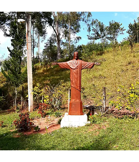 imagem de Cristo Redentor em Ferro Fundido 230cm IF223 Design Clássico