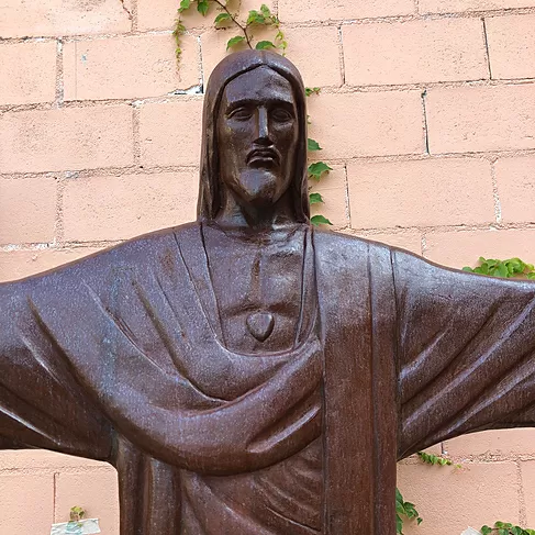 imagem de Cristo Redentor em Ferro Fundido 230cm IF223 Design Clássico