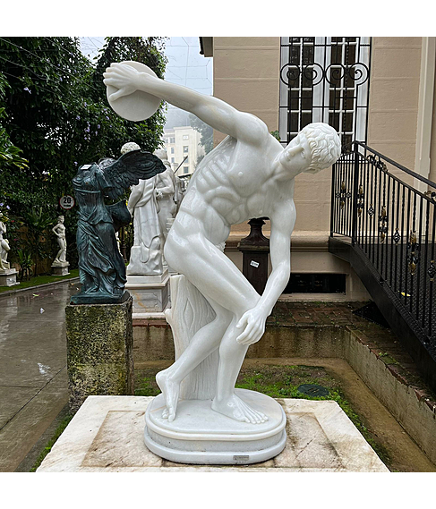 imagem de Discbulo em Mrmore Branco 180cm - EMP597