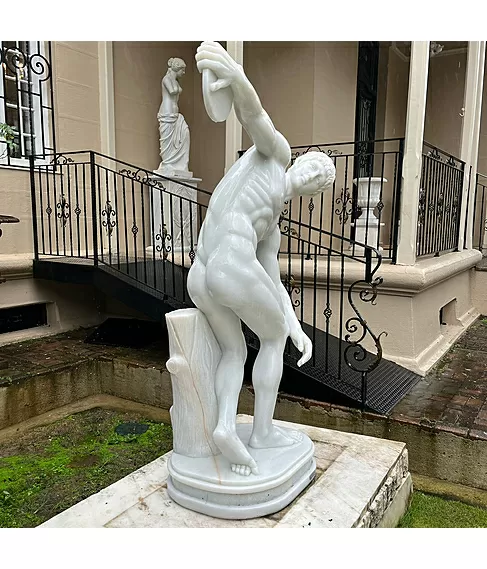 imagem de Discóbulo em Mármore Branco 180cm - EMP597