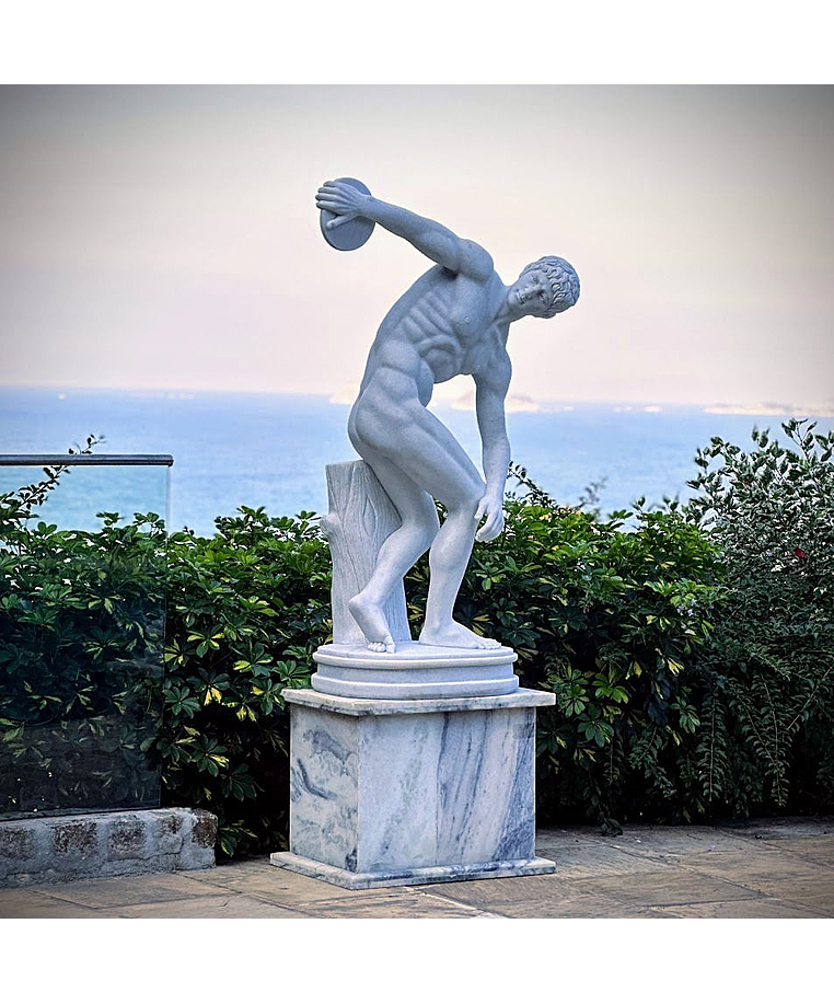 imagem do produto Disc�bulo em M�rmore Branco 180cm - EMP597 Obra Cl�ssica