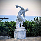 imagem do produto Disc�bulo em M�rmore Branco 180cm - EMP597 Obra Cl�ssica