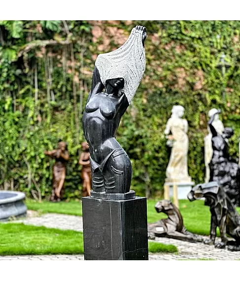 imagem de Dorso La Nuditá em Mármore Preto 120cm - EMP626 Elegância e Estilo Clássico