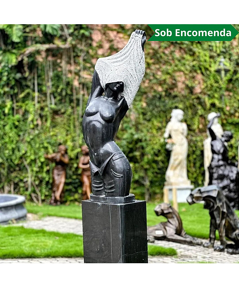 imagem do produto Dorso La Nudit� em M�rmore Preto 120cm - EMP626 Eleg�ncia e Estilo Cl�ssico