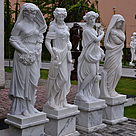 imagem do produto Escultura 4 Esta��es 160cm M�rmore Branco - EMP496 Arte Cl�ssica para Jardins