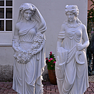 imagem do produto Escultura 4 Esta��es 160cm M�rmore Branco - EMP496 Arte Cl�ssica para Jardins