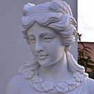 imagem do produto Escultura 4 Esta��es 160cm M�rmore Branco - EMP496 Arte Cl�ssica para Jardins