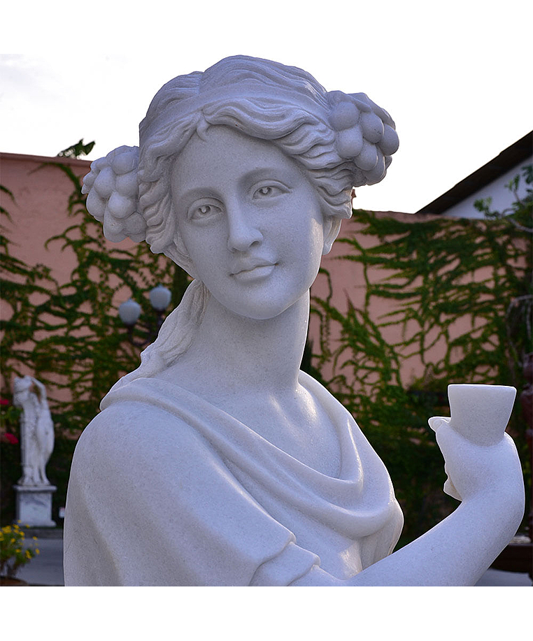 imagem do produto Escultura 4 Esta��es 160cm M�rmore Branco - EMP496