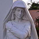 imagem do produto Escultura 4 Esta��es 160cm M�rmore Branco - EMP496