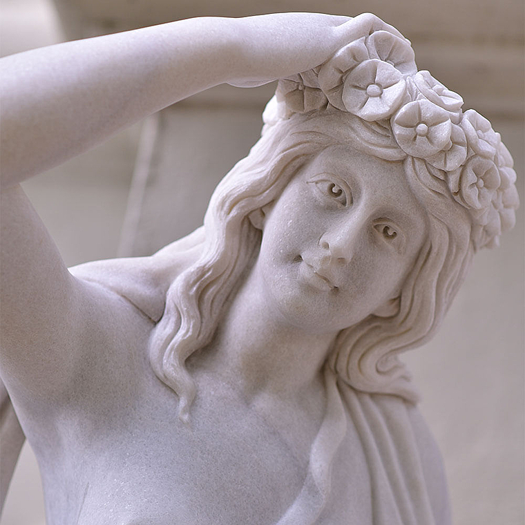 imagem do produto Escultura 4 Esta��es 160cm M�rmore Branco - EMP516 Destaque no Paisagismo