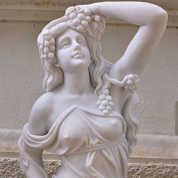 imagem do produto Escultura 4 Esta��es 160cm M�rmore Branco - EMP516 Destaque no Paisagismo
