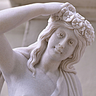 imagem do produto Escultura 4 Esta��es 160cm M�rmore Branco - EMP516 Destaque no Paisagismo