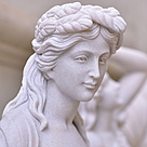 imagem do produto Escultura 4 Esta��es 160cm M�rmore Branco - EMP516 Destaque no Paisagismo