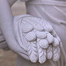 imagem do produto Escultura 4 Esta��es 160cm M�rmore Branco - EMP516 Destaque no Paisagismo