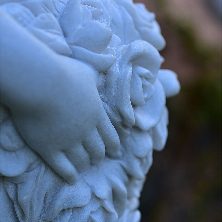 imagem do produto Escultura 4 Esta��es 160cm M�rmore Branco - EMP517 Design Cl�ssico para Jardins