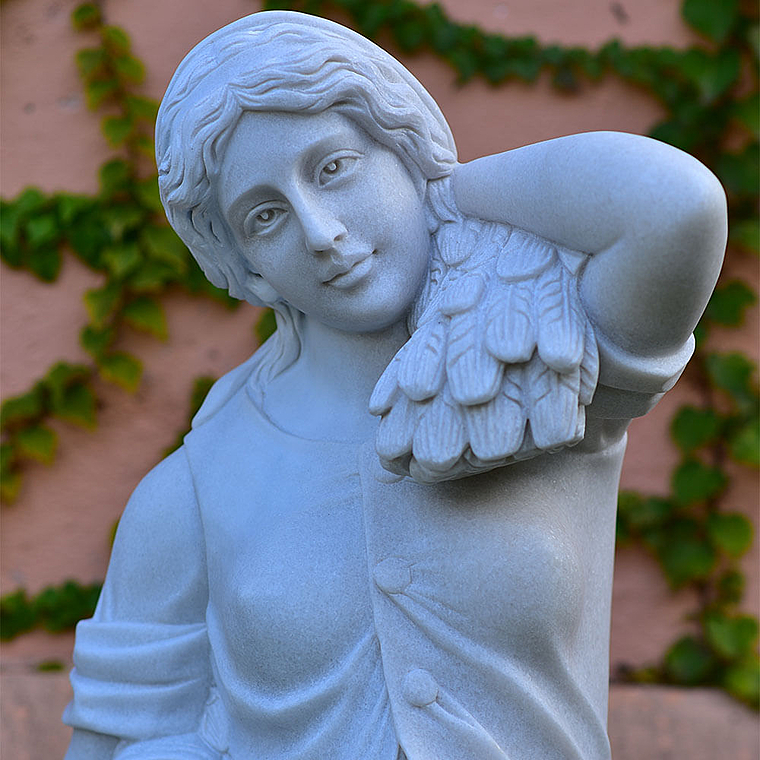 imagem do produto Escultura 4 Esta��es 160cm M�rmore Branco - EMP517 Design Cl�ssico para Jardins