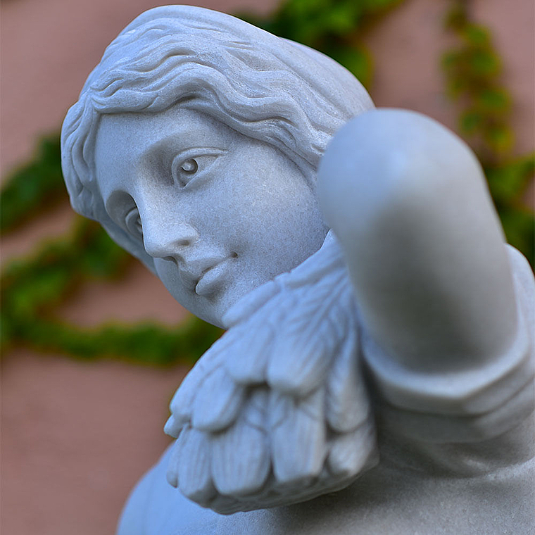 imagem do produto Escultura 4 Esta��es 160cm M�rmore Branco - EMP517 Design Cl�ssico para Jardins