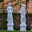imagem do produto Escultura 4 Esta��es 160cm M�rmore Branco - EMP517 Design Cl�ssico para Jardins