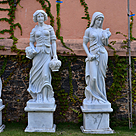 imagem do produto Escultura 4 Esta��es 160cm M�rmore Branco - EMP517 Design Cl�ssico para Jardins