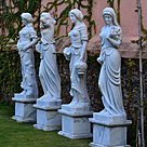 imagem do produto Escultura 4 Esta��es 160cm M�rmore Branco - EMP517 Design Cl�ssico para Jardins