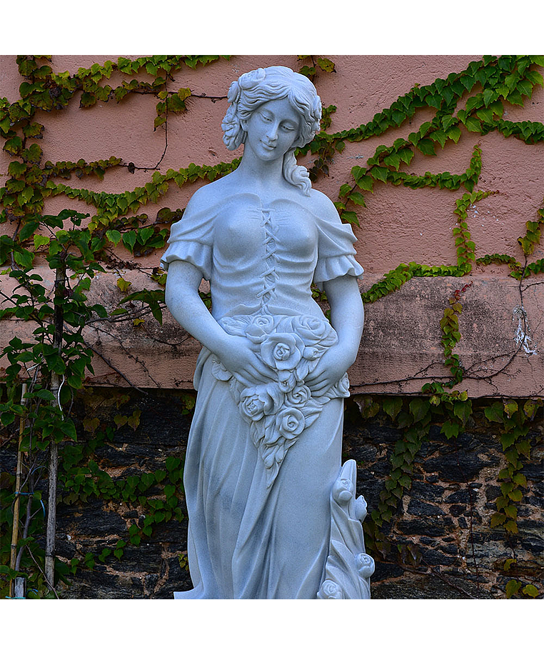 imagem do produto Escultura 4 Esta��es 160cm M�rmore Branco - EMP517