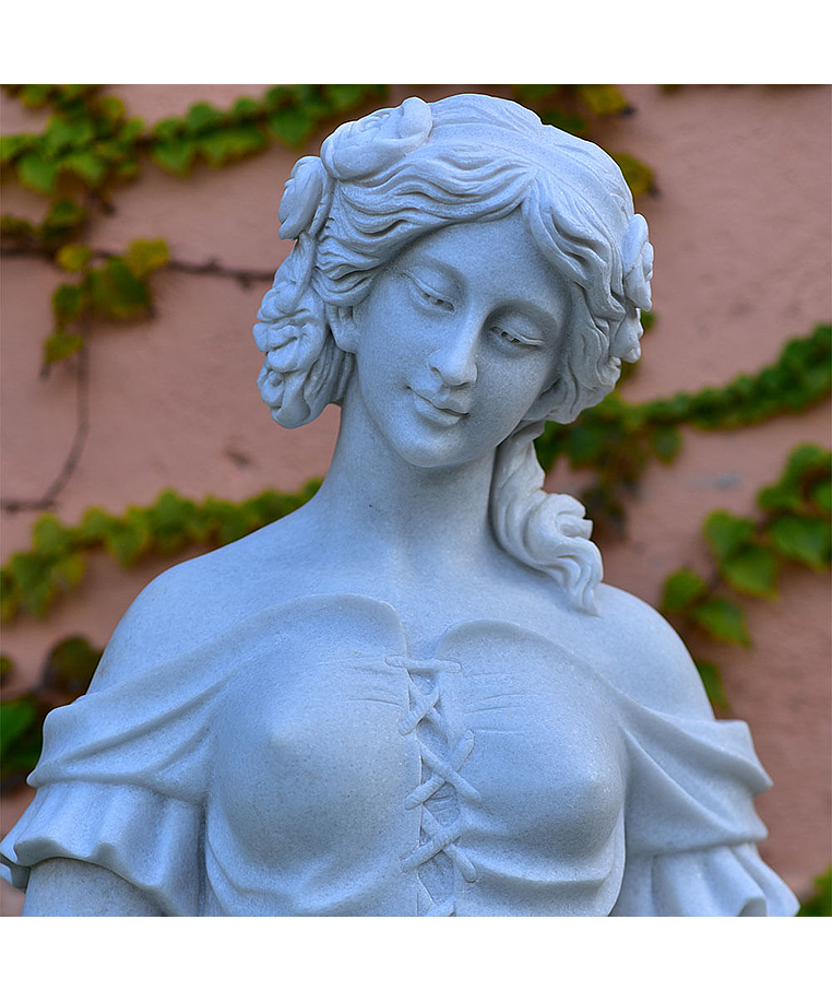 imagem do produto Escultura 4 Esta��es 160cm M�rmore Branco - EMP517