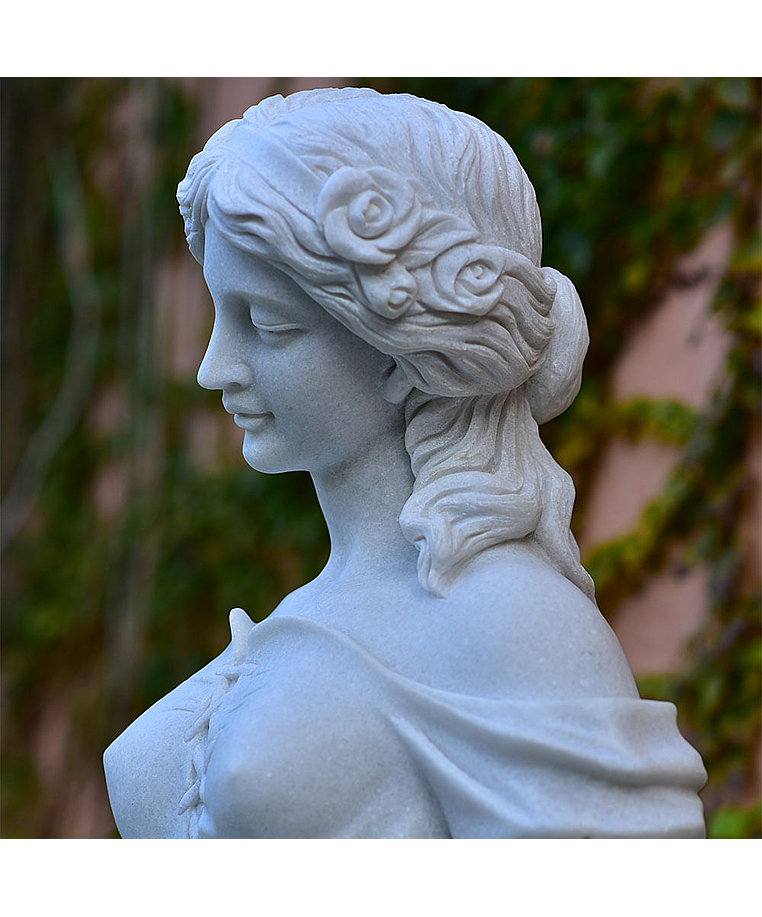 imagem do produto Escultura 4 Esta��es 160cm M�rmore Branco - EMP517